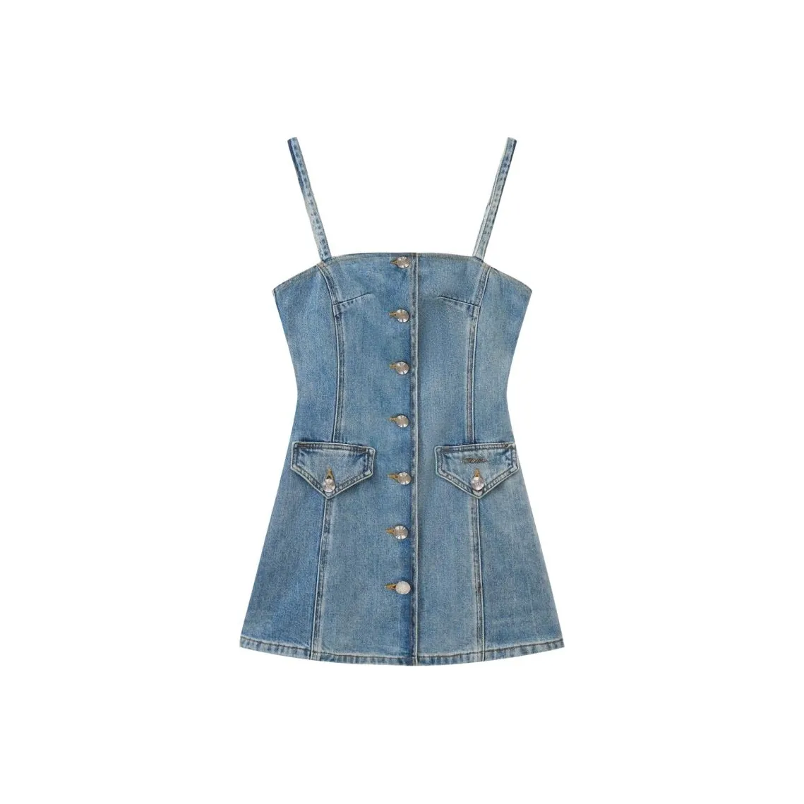 Bebe SS24 Slip Dresses Women's Denim Blue
