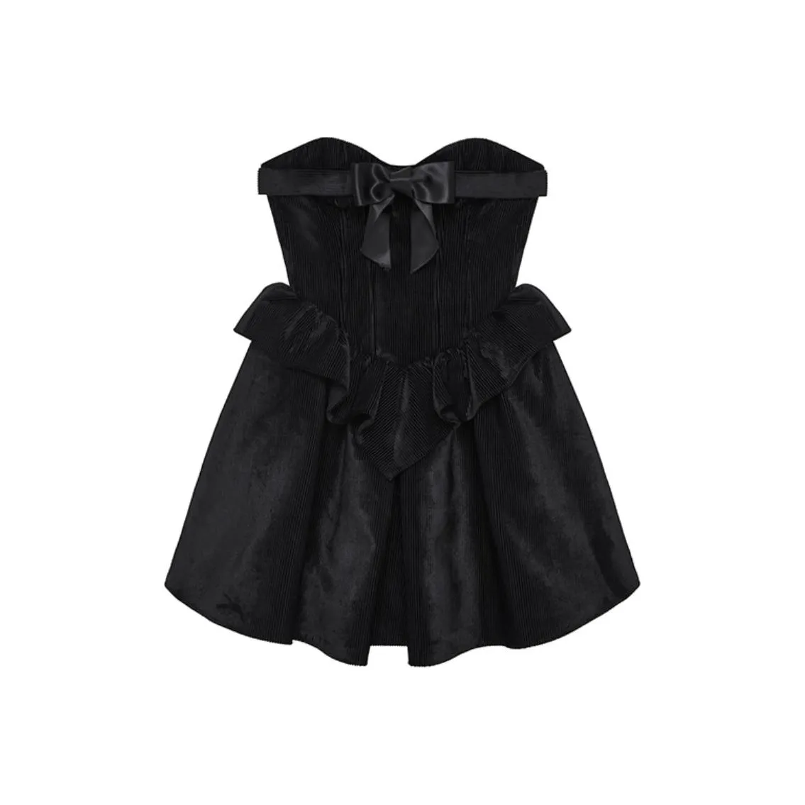 SHUSHUTONG FW24 Sleeveless Dress Women's Black SHUSHUTONG FW24 Без рукавов Платье Женское Черное