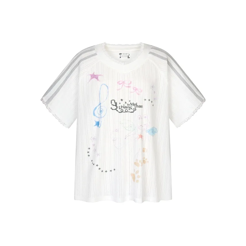 MeihaoStore Белая унисекс футболка