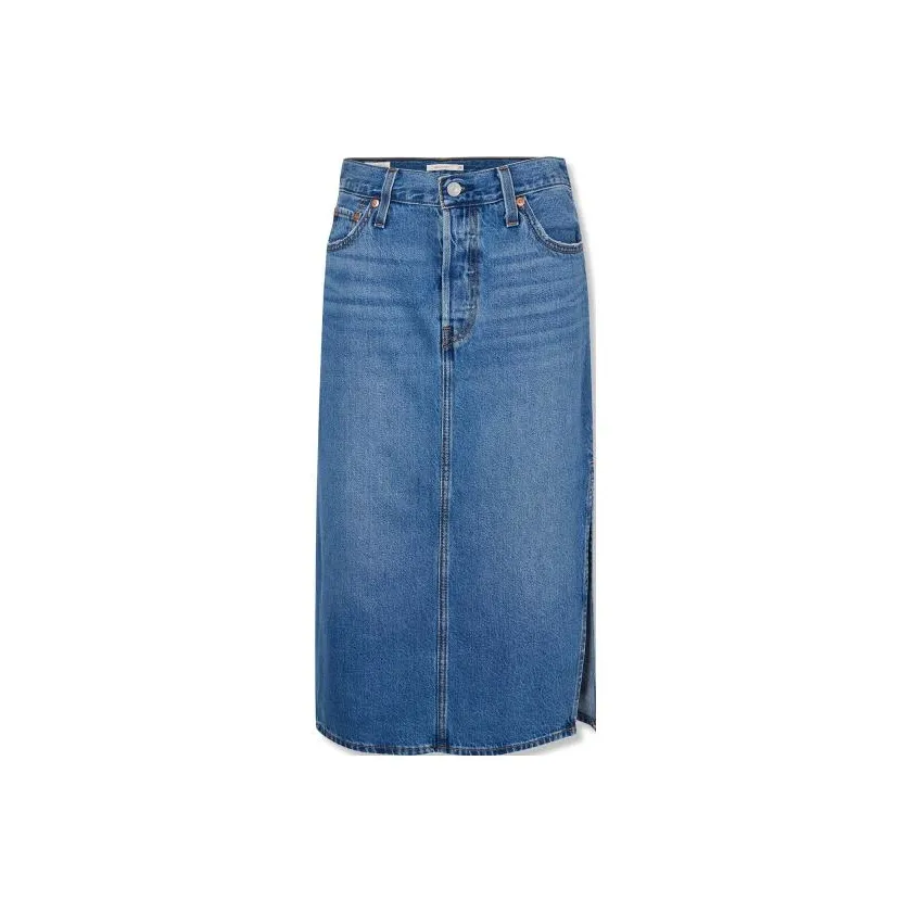 Levis Mid rise Denim Mid Skirt