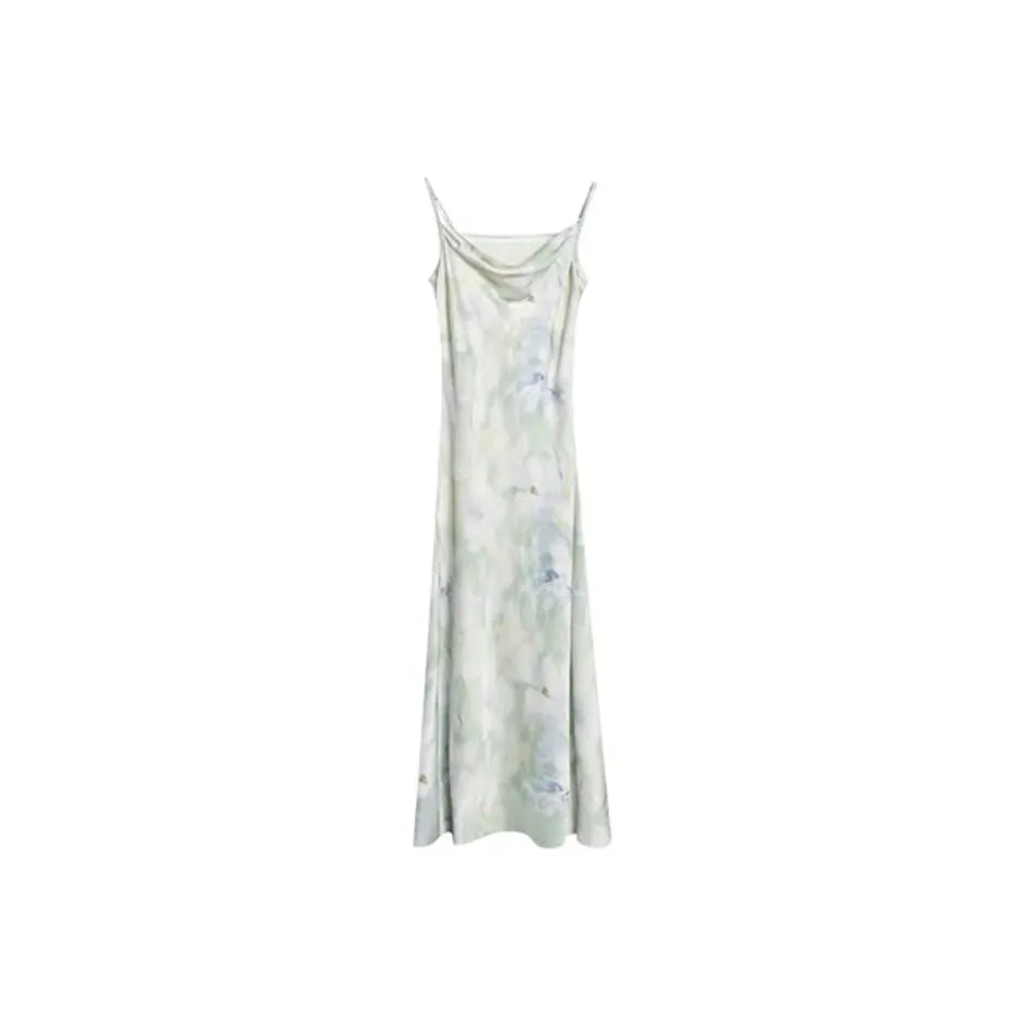 PZGE Юбка Платье Женское Мятно-Зеленое