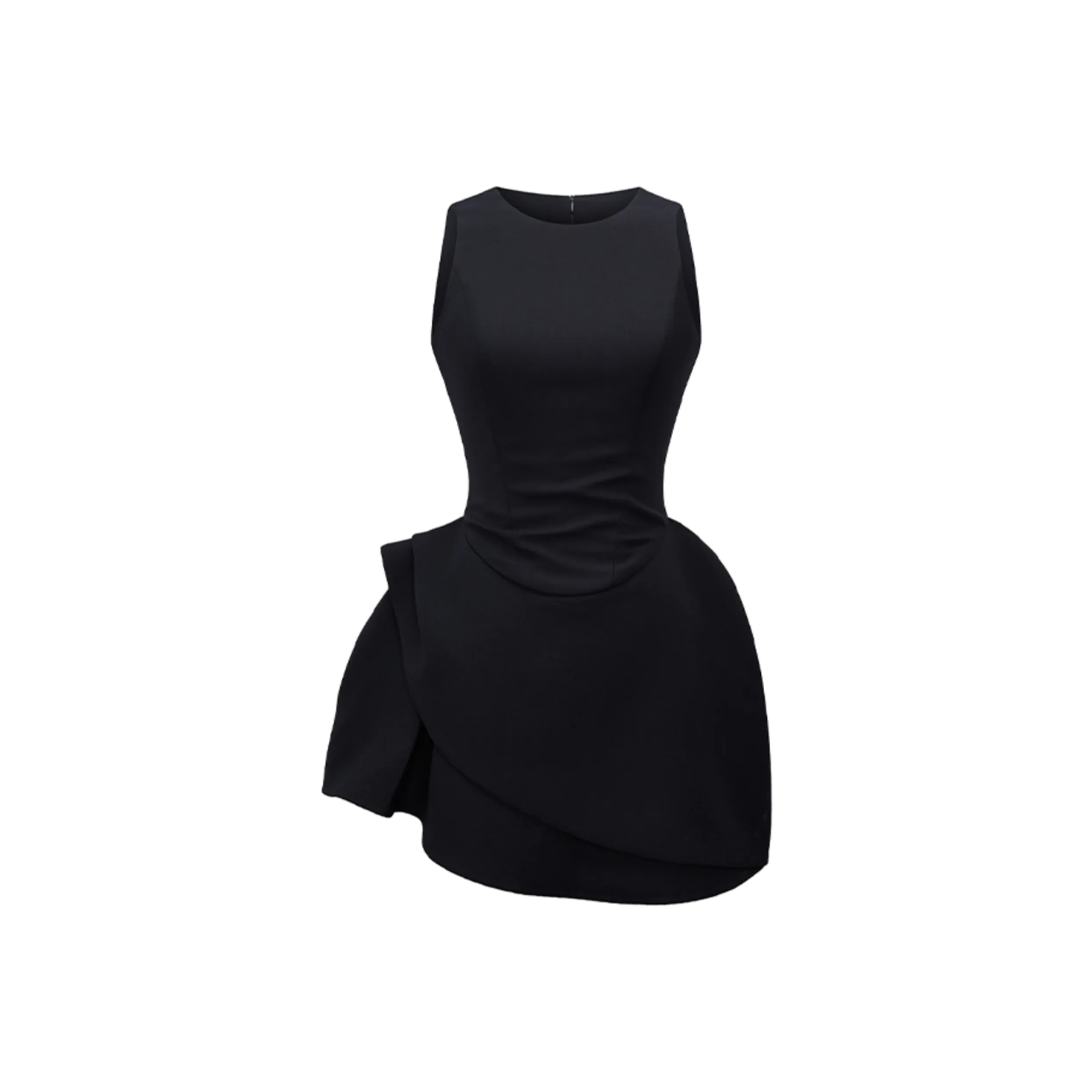 Nooidea Official Без рукавов Платье Женское Черное