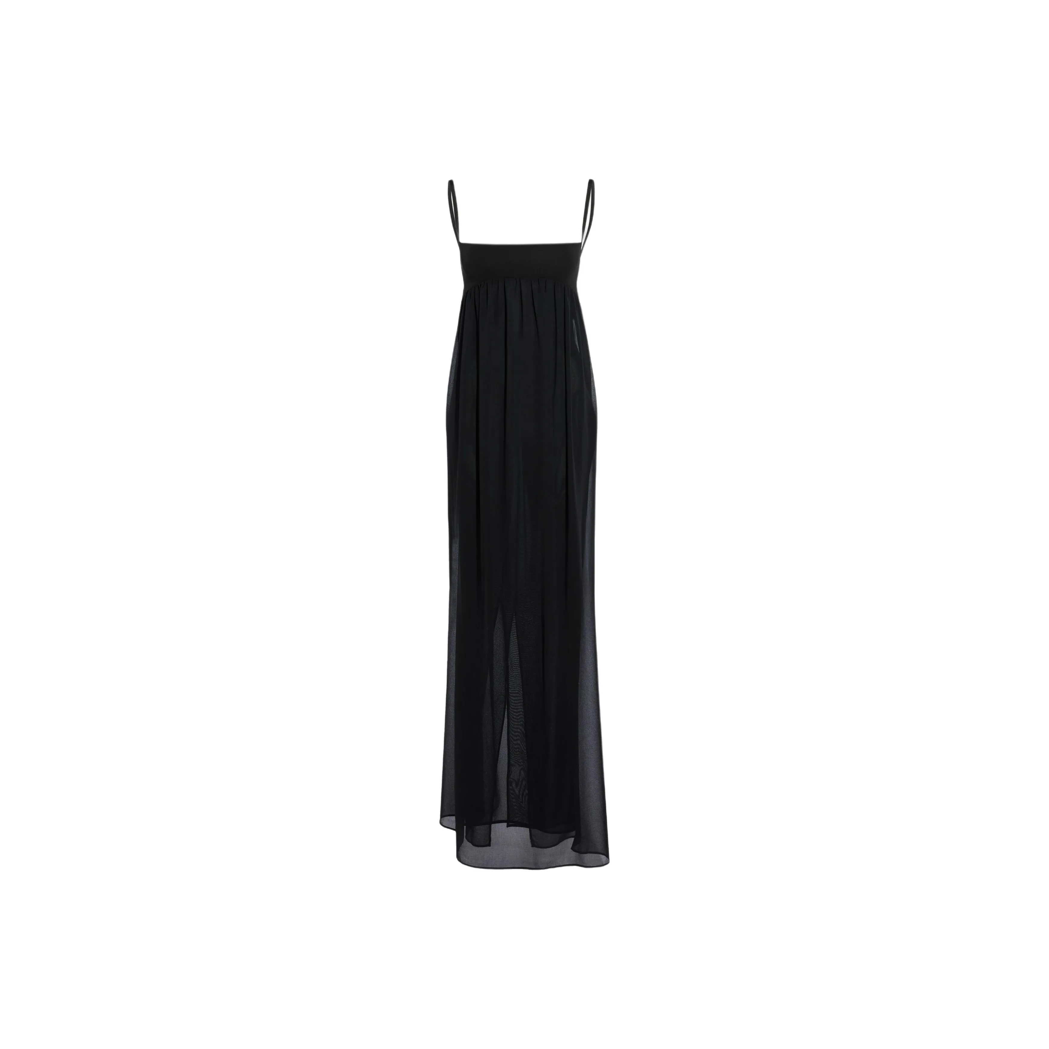Jacquemus La Robe Peplo Empire Maxi Dress