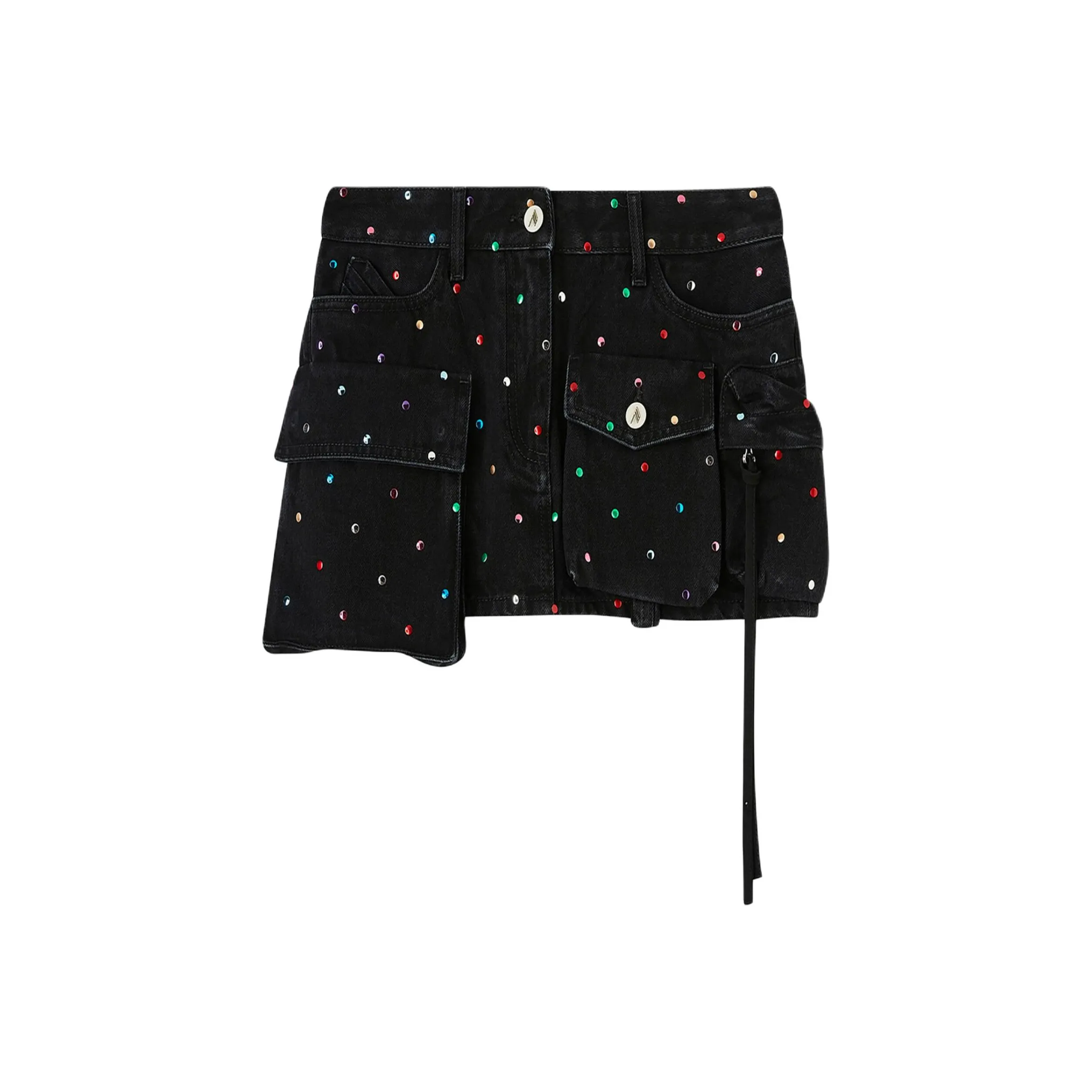 The Attico Fay Embellished Mini Skirt