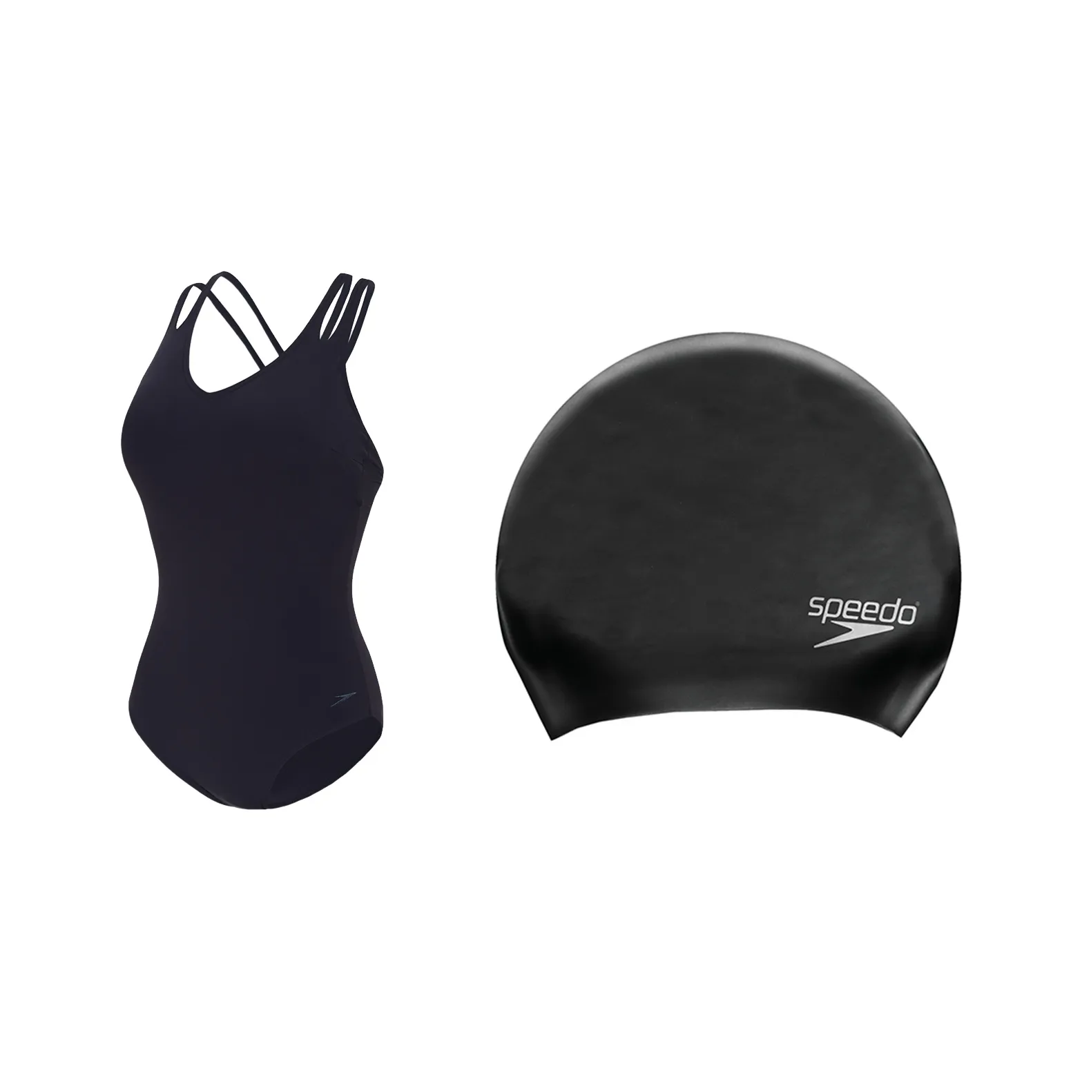 Speedo One Piece Купальники Крест Стиль Спина Женские Черный