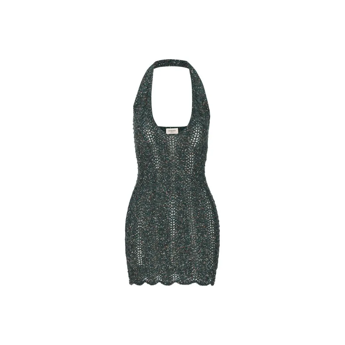 SAINT LAURENT Sleeveless Dress Women's Dark Green