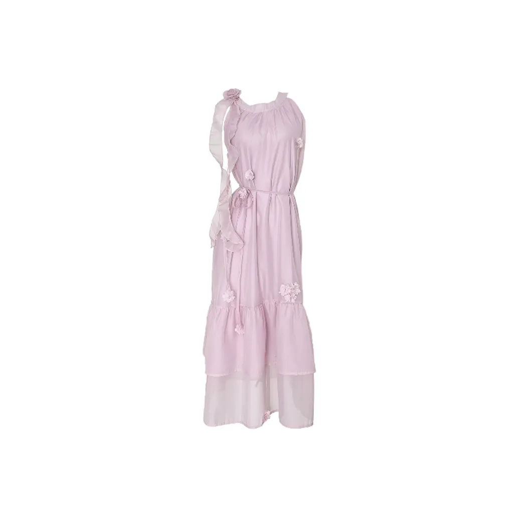 MISSHONEY MH Без рукавов Платье Женское Розовый Фиолетовый