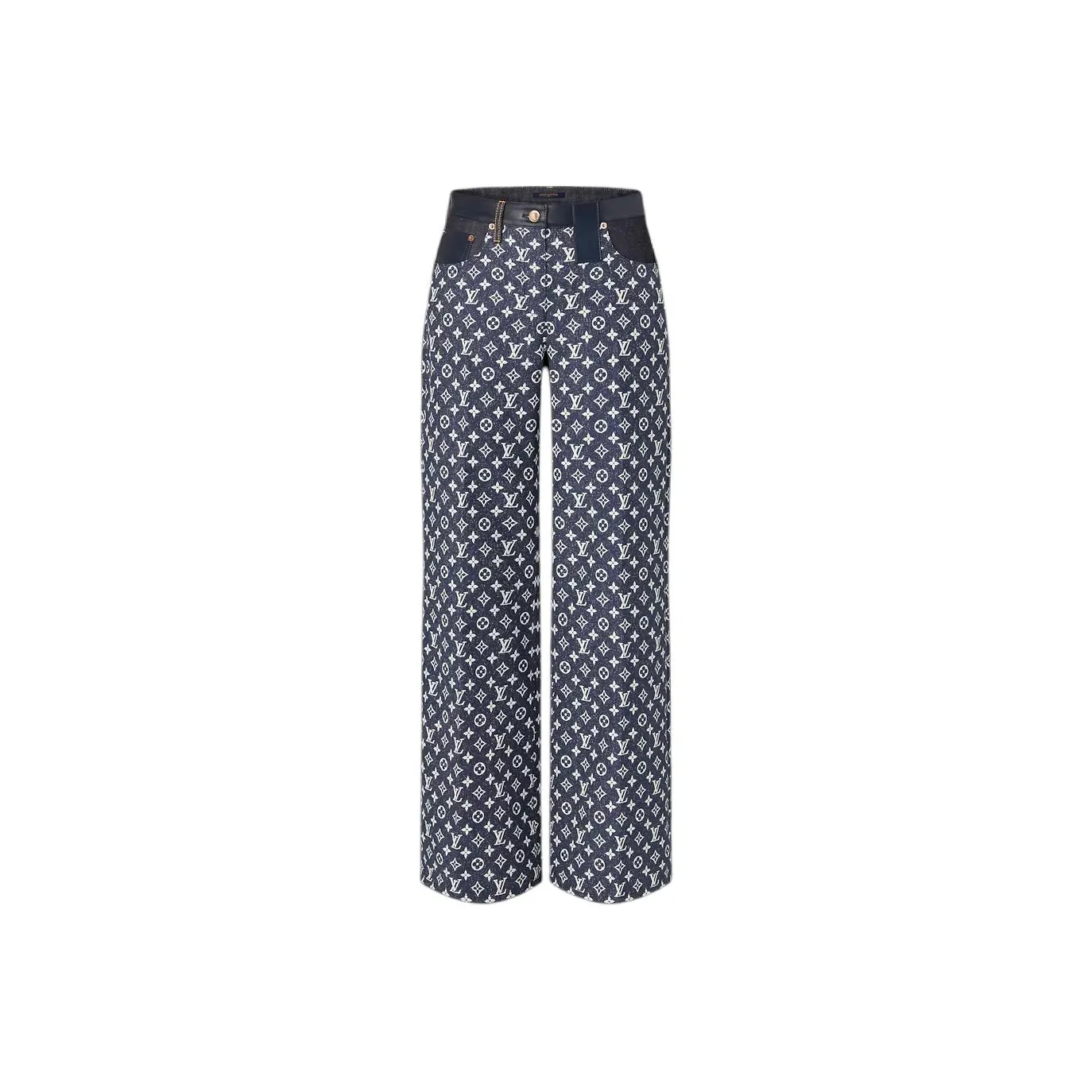 LOUIS VUITTON Monogram Denim Bootcut Jeans