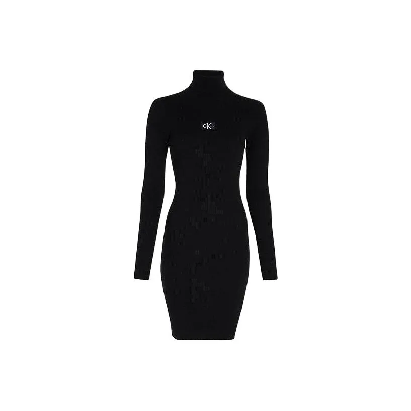 CALVIN KLEIN Long Sleeved Dresses Women's Black