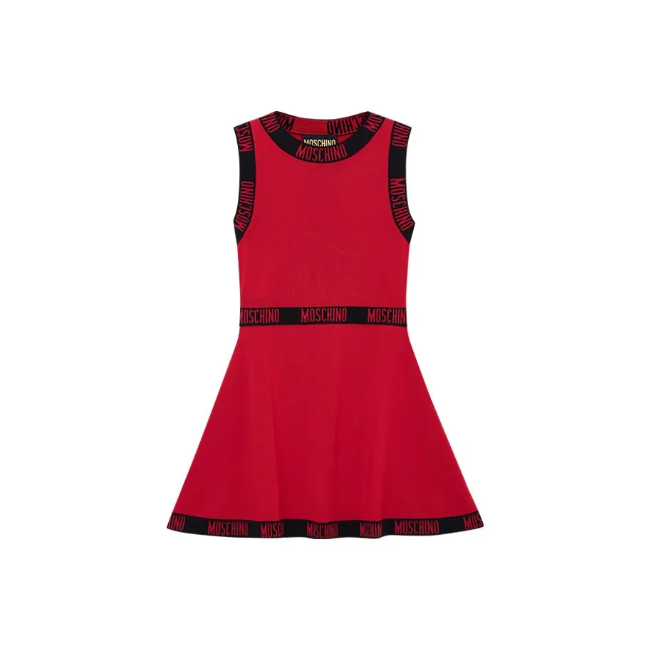 MOSCHINO Без рукавов Платье Женское Красное