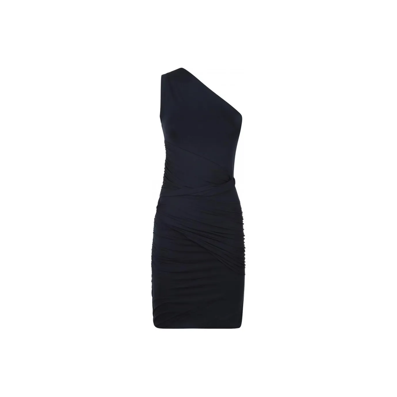 Patou Draped One shoulder Mini Dress