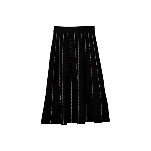 CLUB MONACO Черный C2WHG Женские Повседневные Длинные Юбки