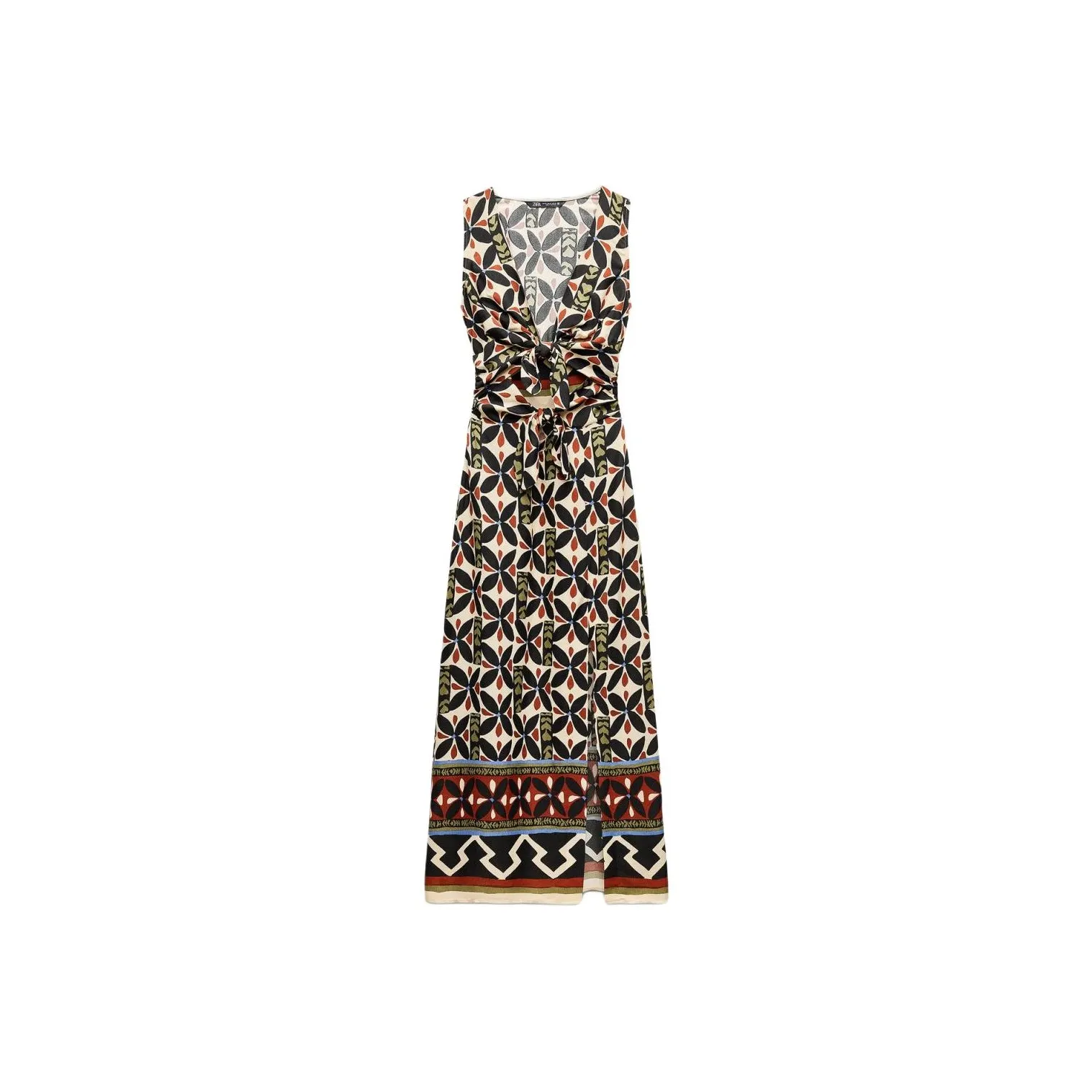 ZARA Sleeveless Dress Women's Multicolor