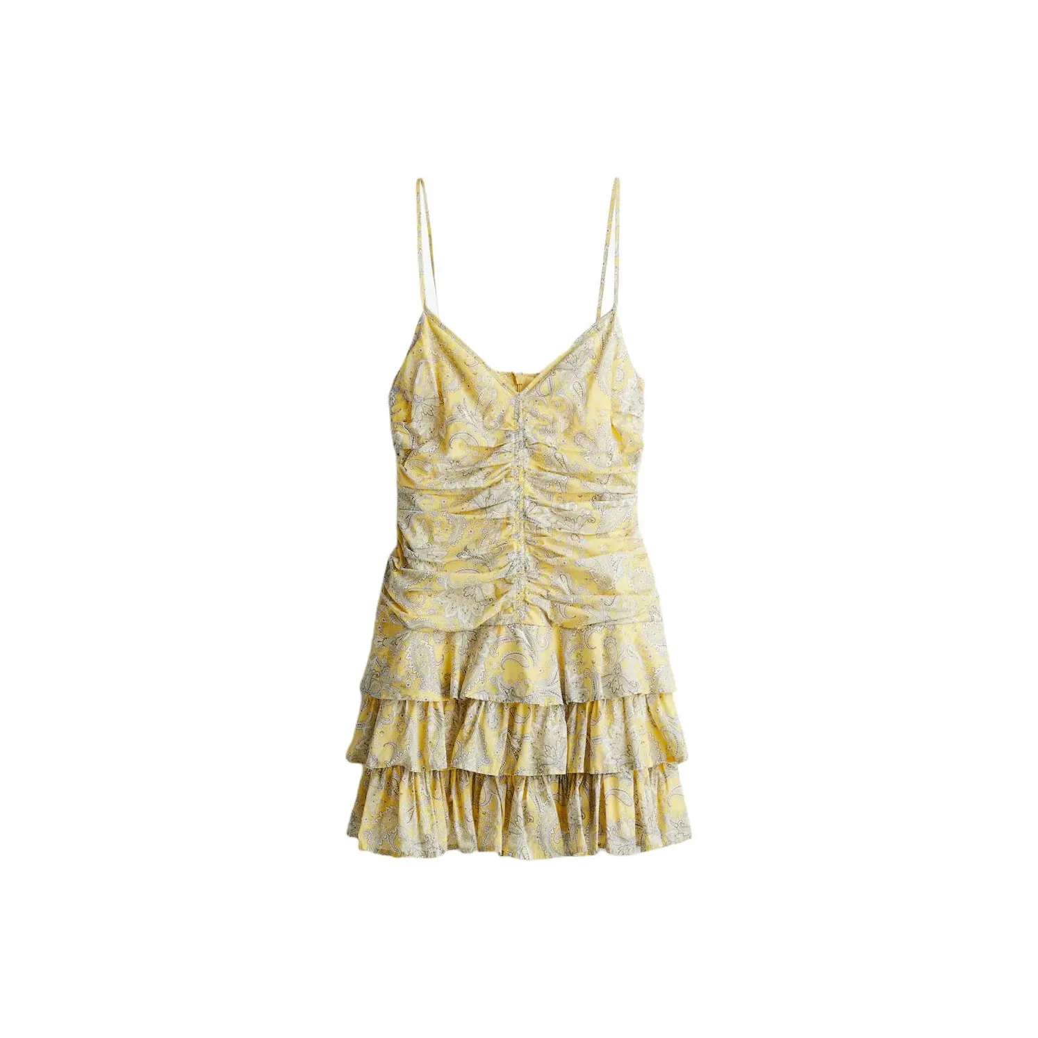 H&M Slip Dresses Women's Light Yellow