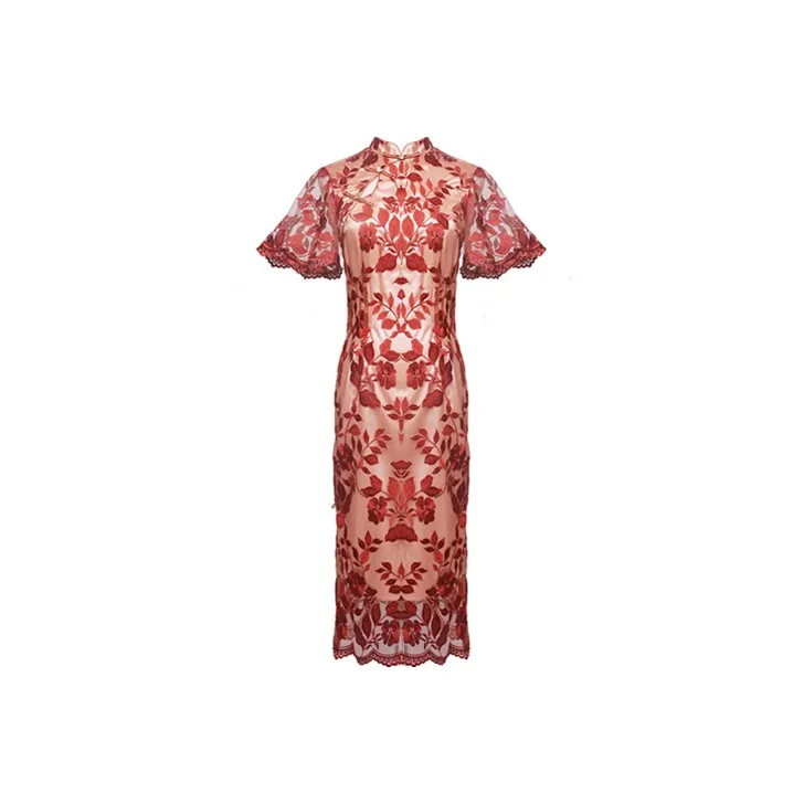 JINYE ORIENTAL Cheongsams Women's Rusty Orange