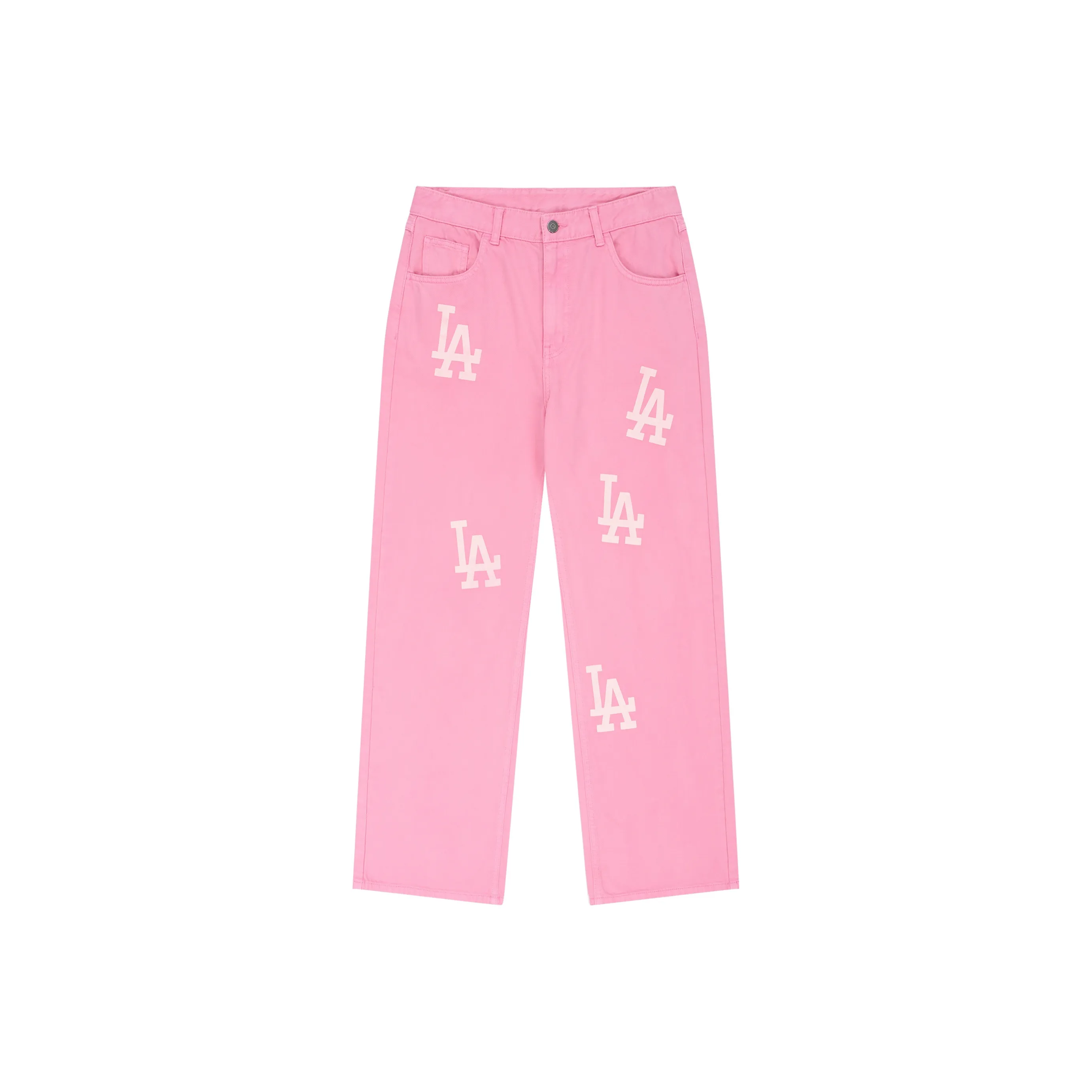 MLB Basic Logo Fashion Sports Collection SS24 Jeans Women's Light Pink