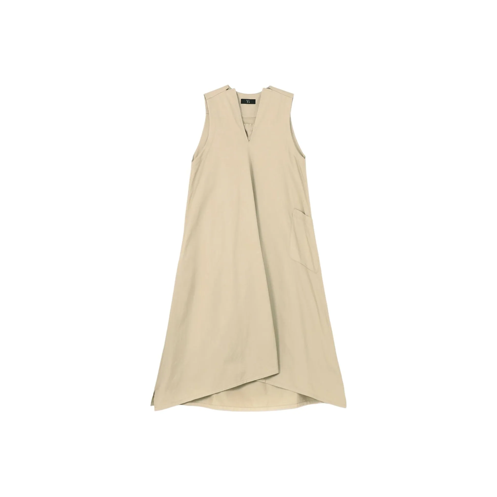 Yohji Yamamoto Sleeveless Dress Women's Light Umber