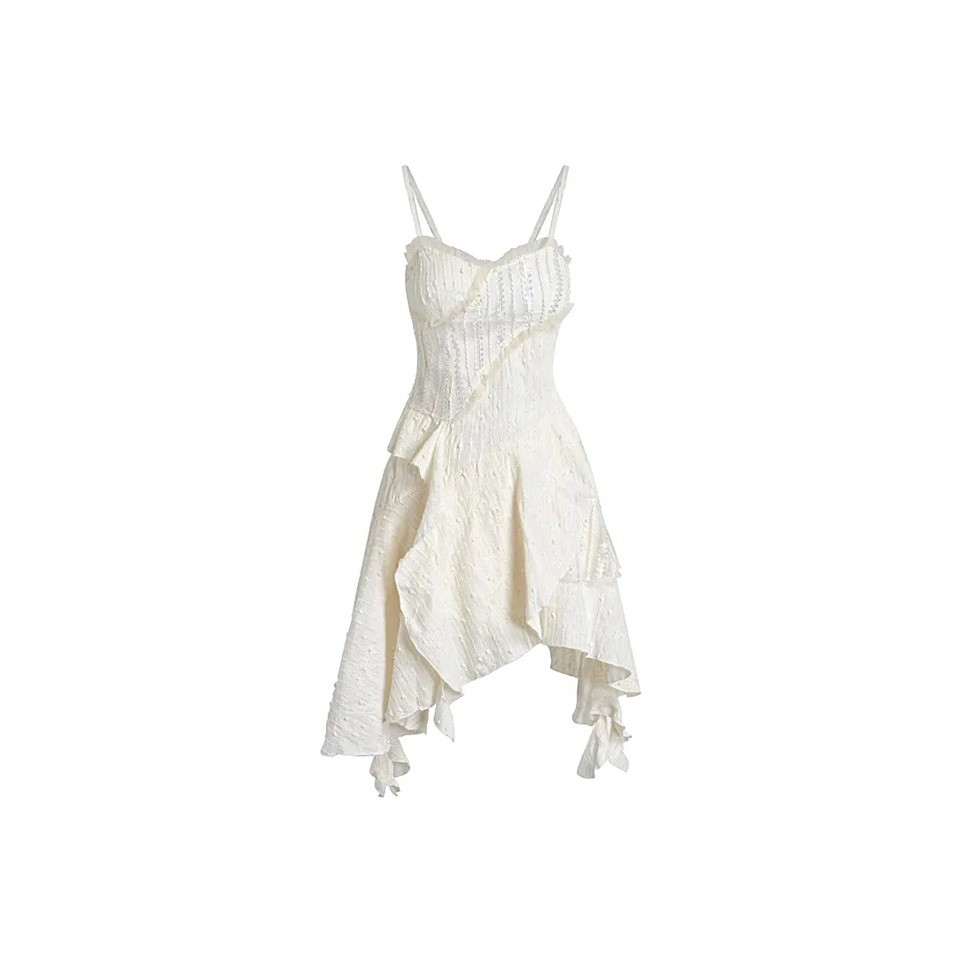 Vine Color Slip Платье Женское Белое