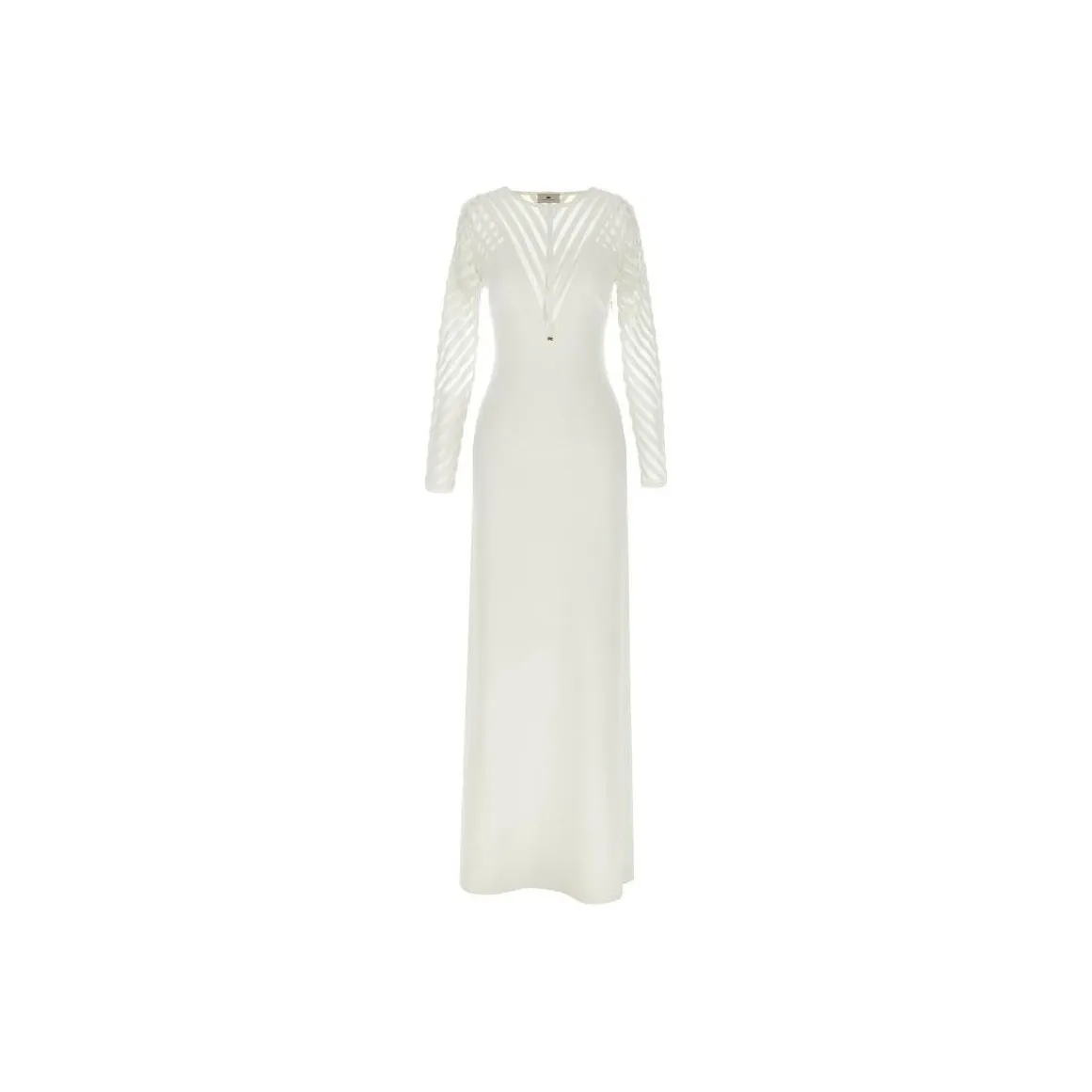 Elisabetta Franchi Transparency Details And Bows Red Carpet Dress