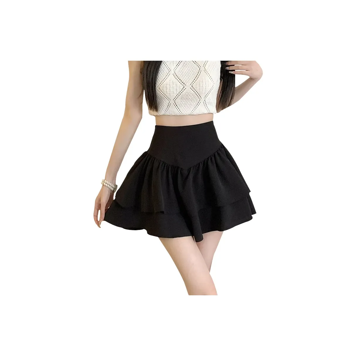 La Chapelle Повседневные короткие юбки Женские Черный