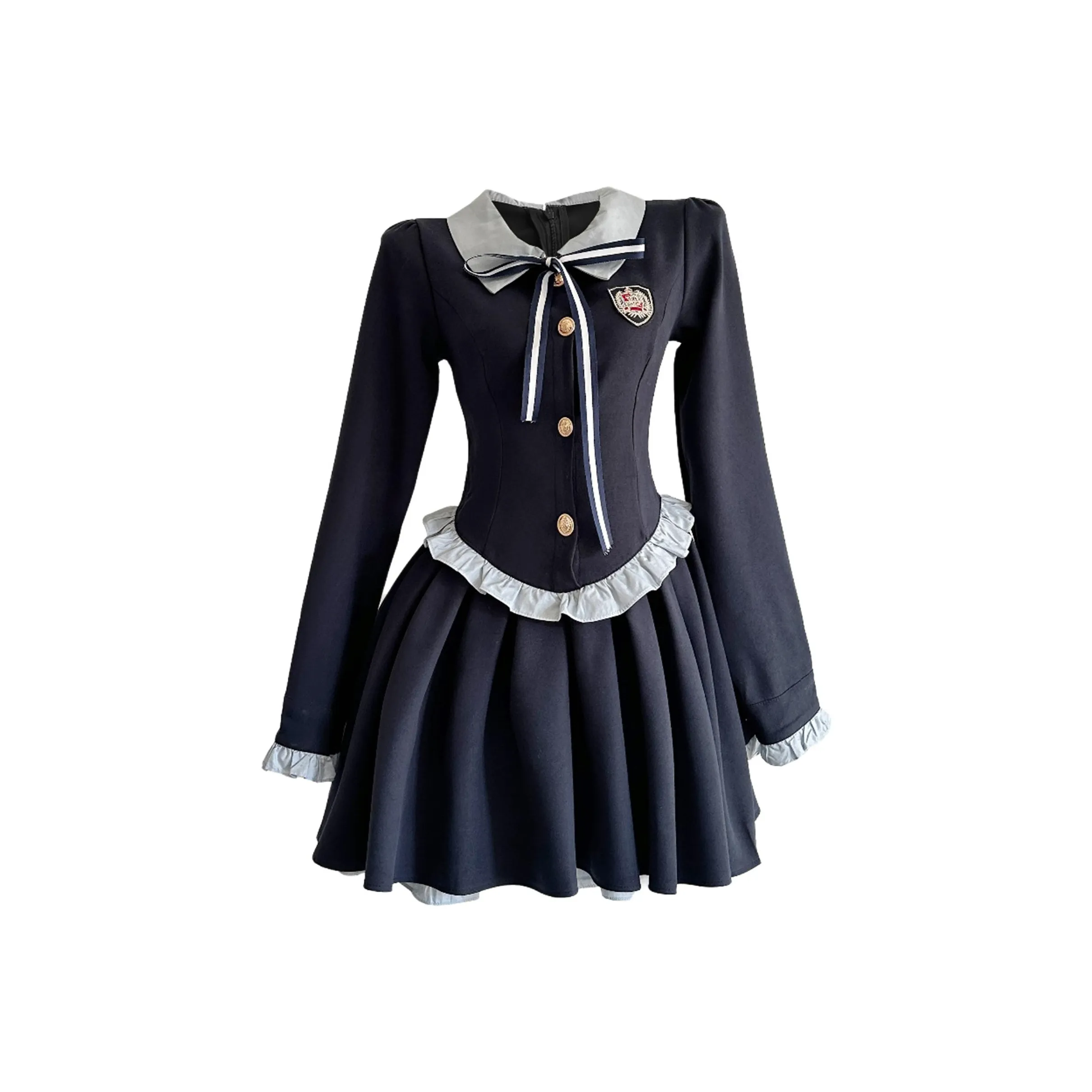 Nooidea Official Long Sleeved Dress Women's Navy Blue