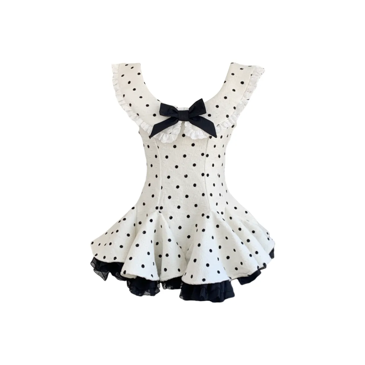 ONEPASS Slip Платье Женские Гороховый узор Юбка