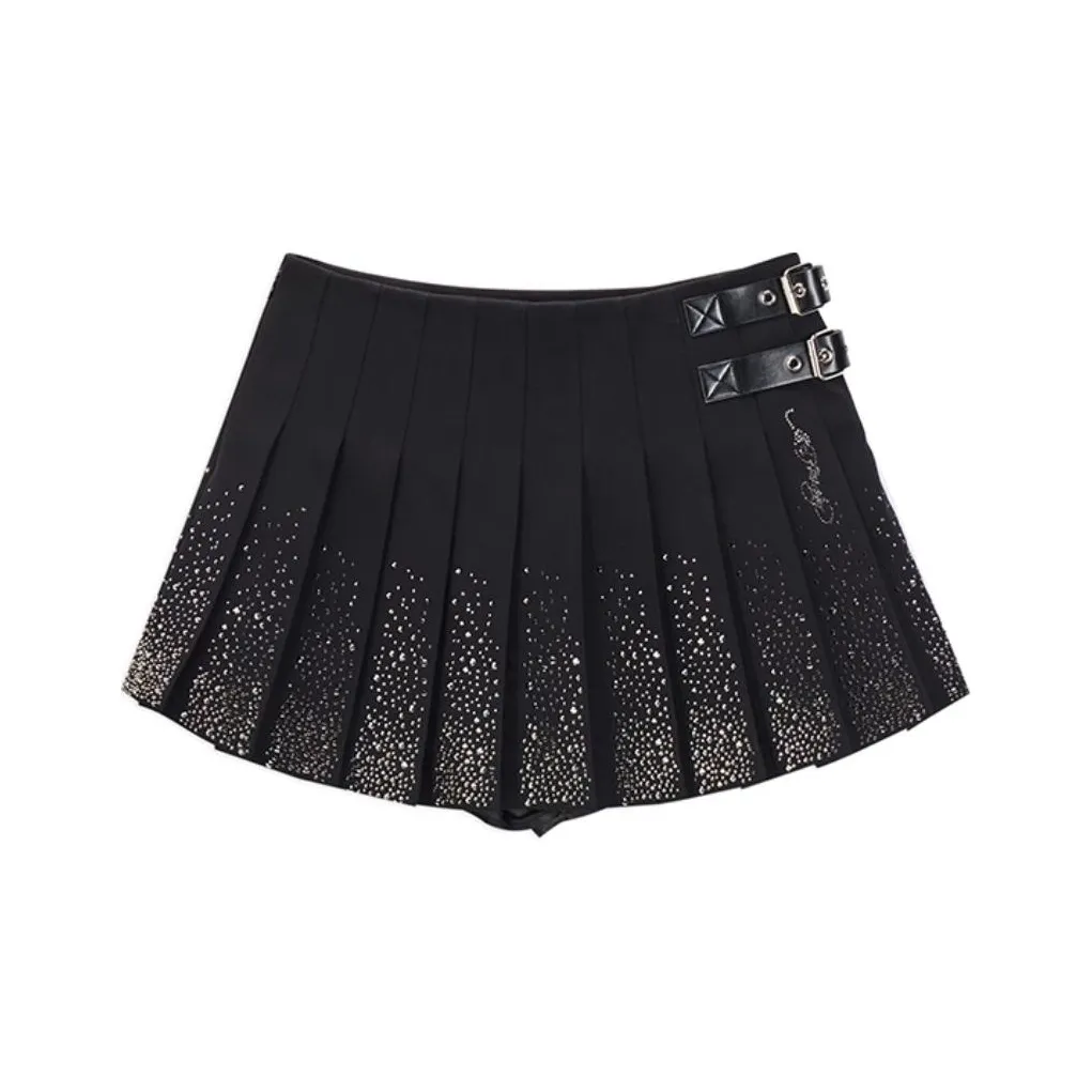Ed Hardy FW24 Повседневные короткие юбки Женские Черный