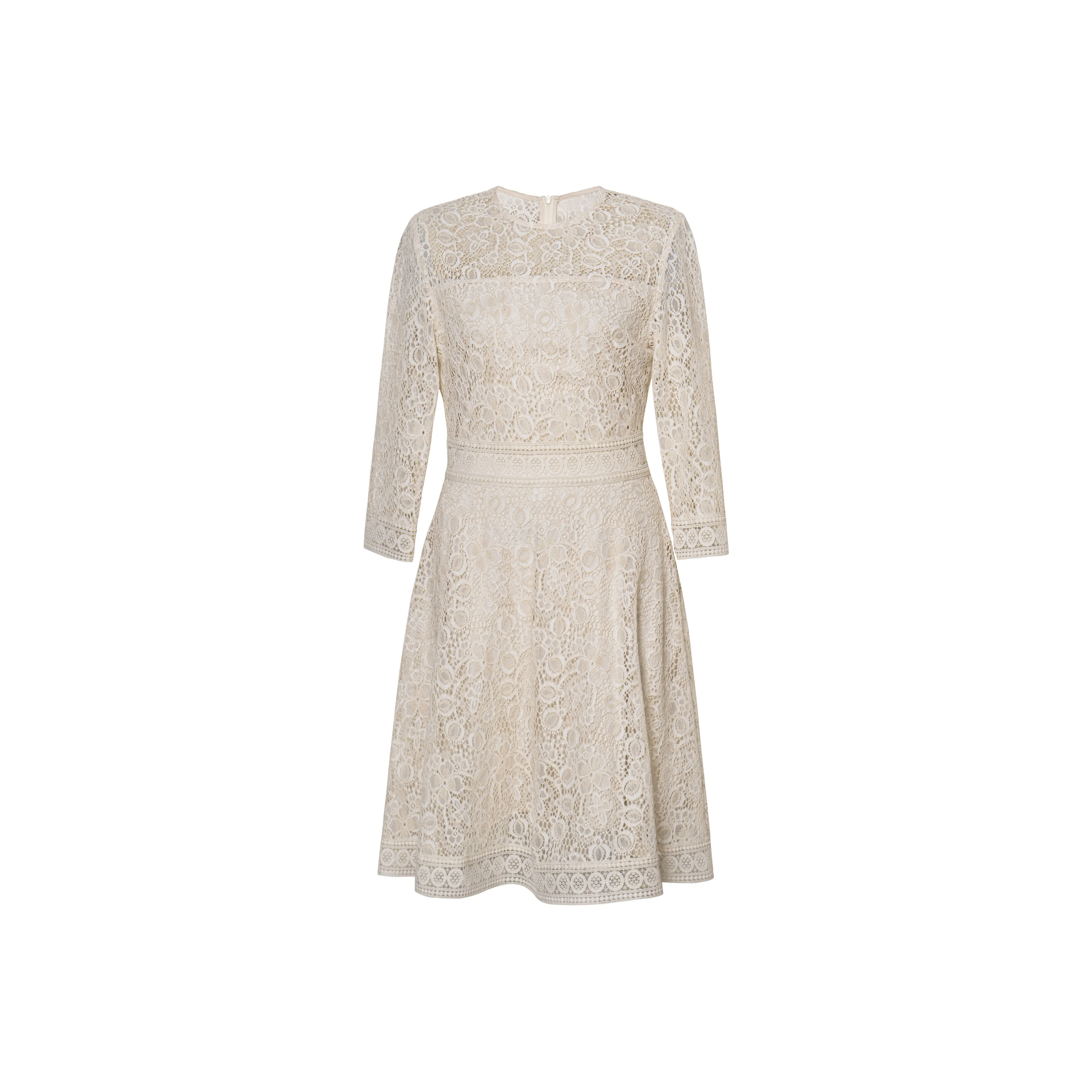 ROEYSHOUSE Длинное платье с длинными рукавами женское экрю