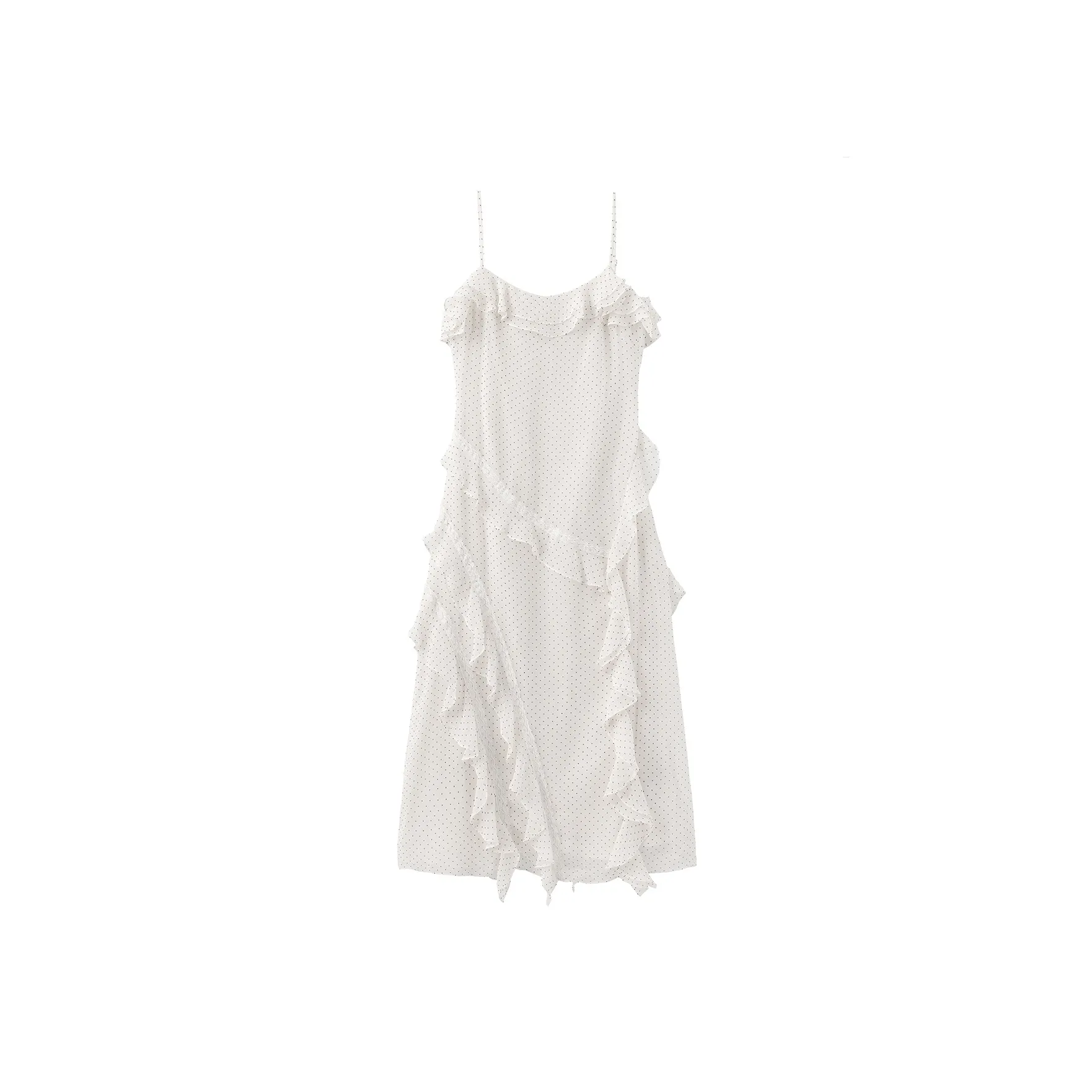 CUBIC Slip Dresses Women's White Polka Dot