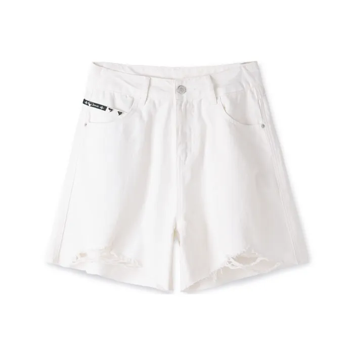 HIPPIEMISS Denim Shorts Women's White