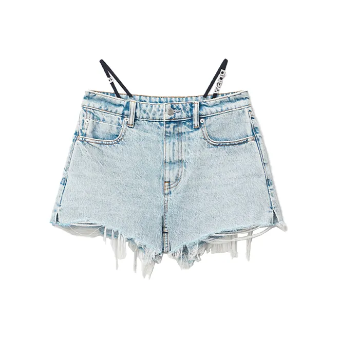 Alexander Wang Denim Shorts Women's Bleached White