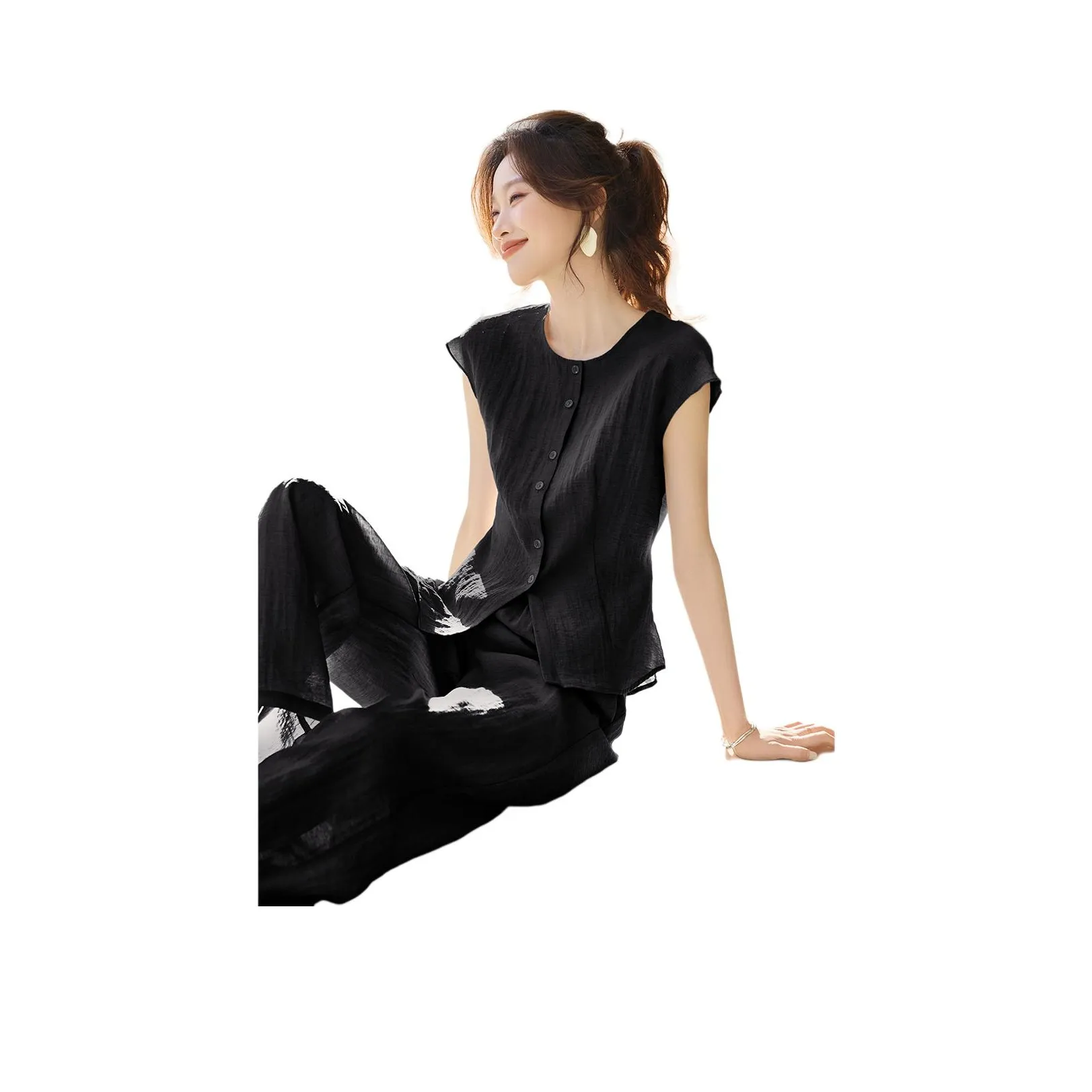 Mo Han Yi Mei Повседневный костюм женский черный