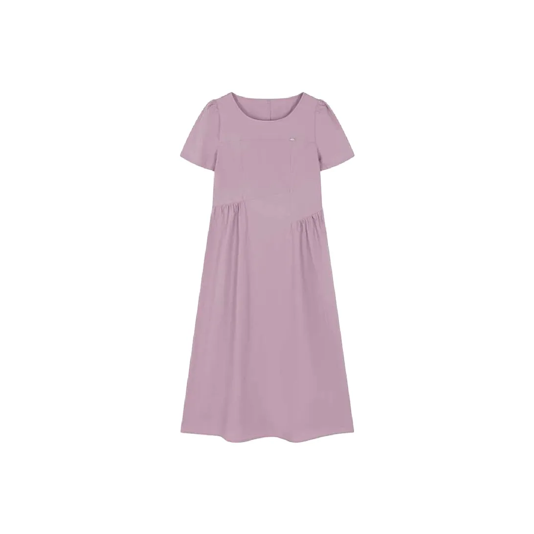 Mo Han Yi Mei Short Sleeved Dresses Women's Gray Pink