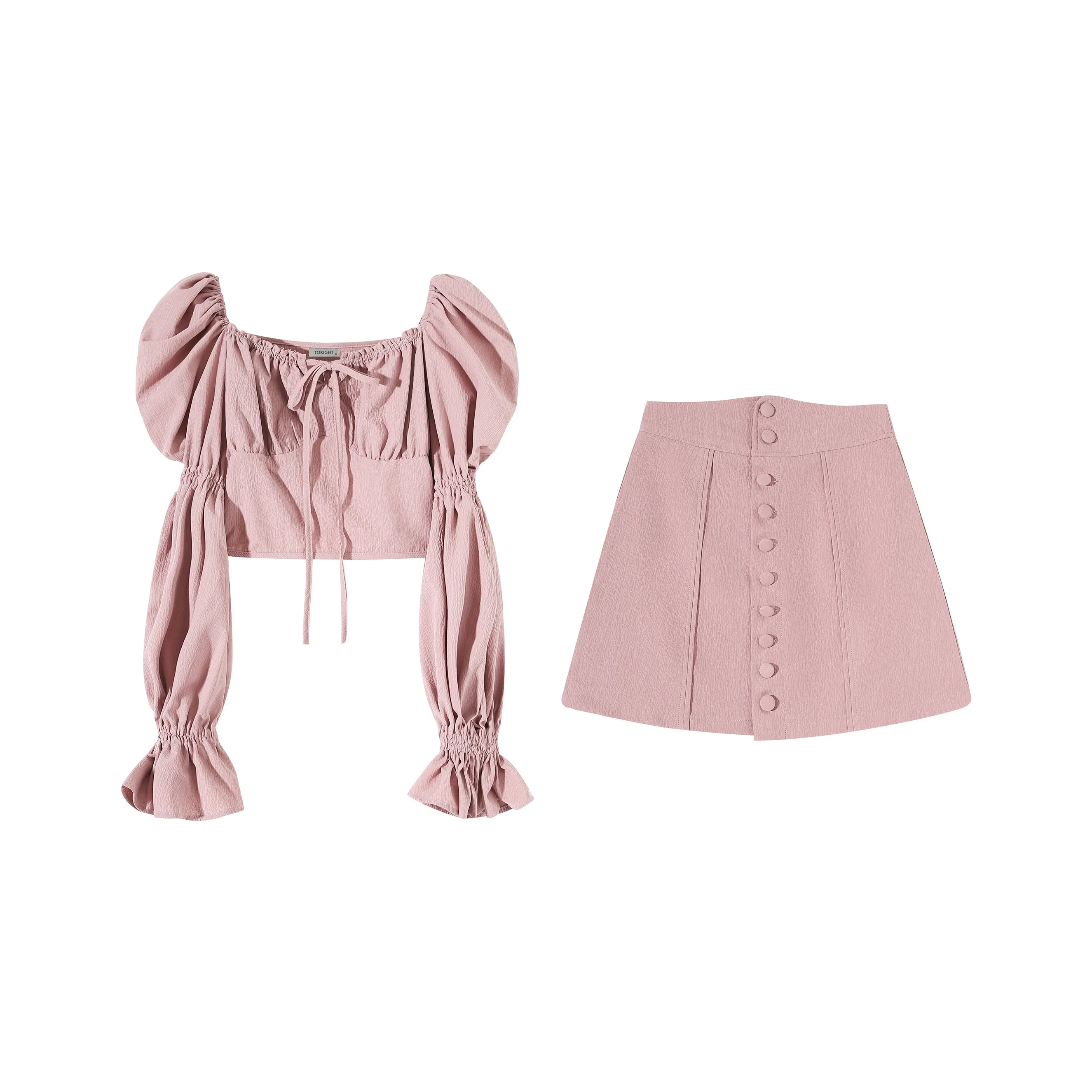 TORIGHT Комплект с юбкой Женские Пыльно-розовый