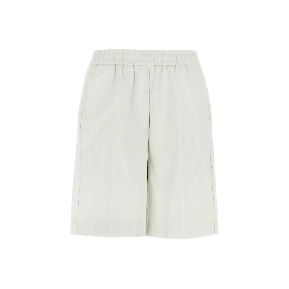 Nude Leather effect Bermuda Shorts