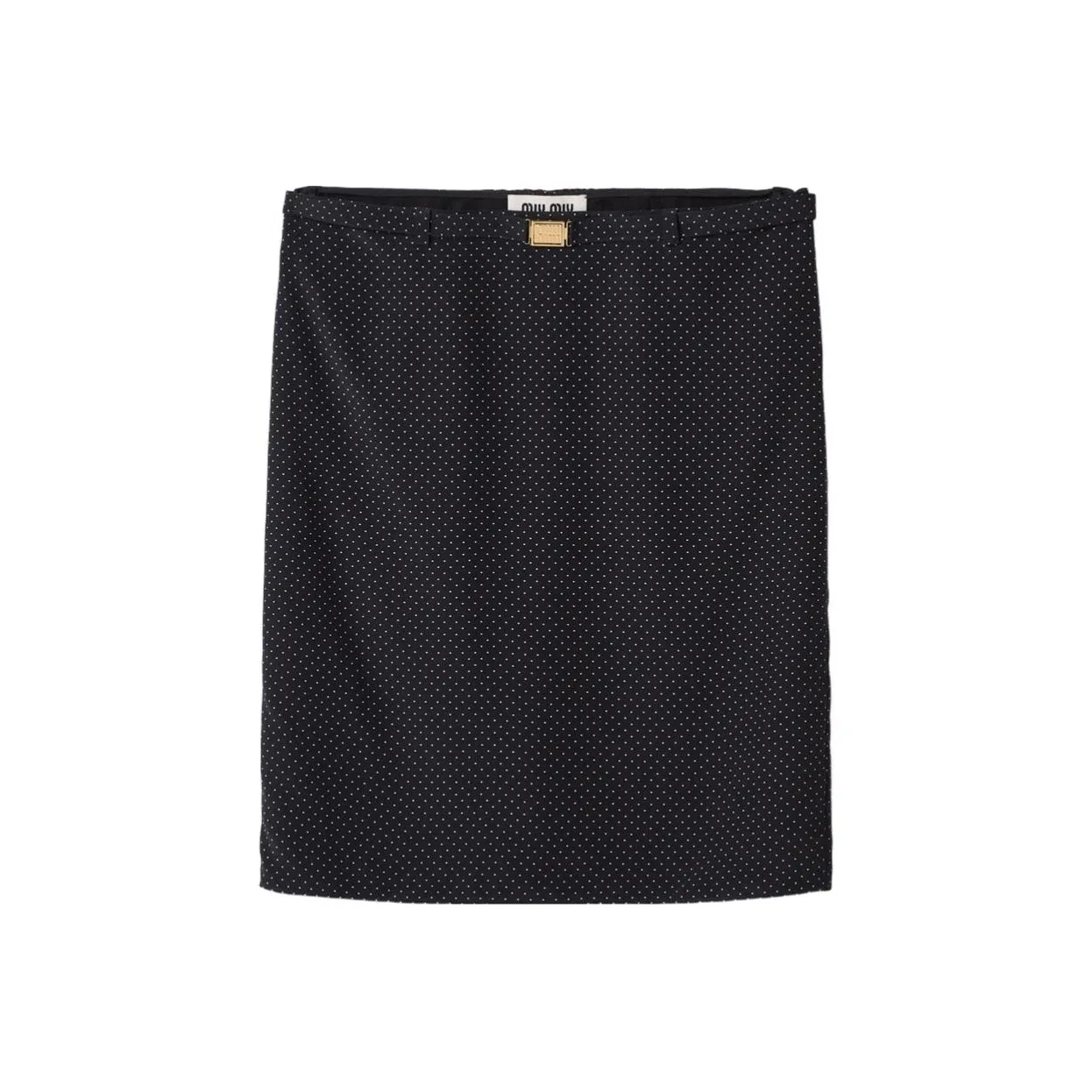 MIU MIU SS24 Casual Short Skirts Women's Black