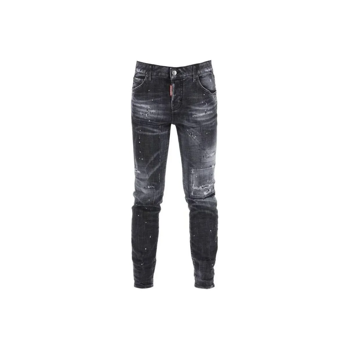 Dsquared2 Low Rise Distressed Cropped Jeans