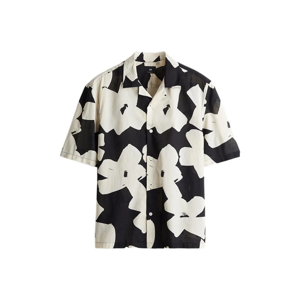 H&M Черный/Цветочный Мужские Рубашки