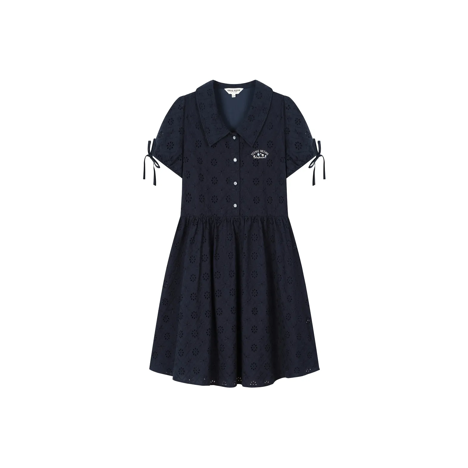 Teenie Weenie Short Sleeved Dress Women's Navy Blue