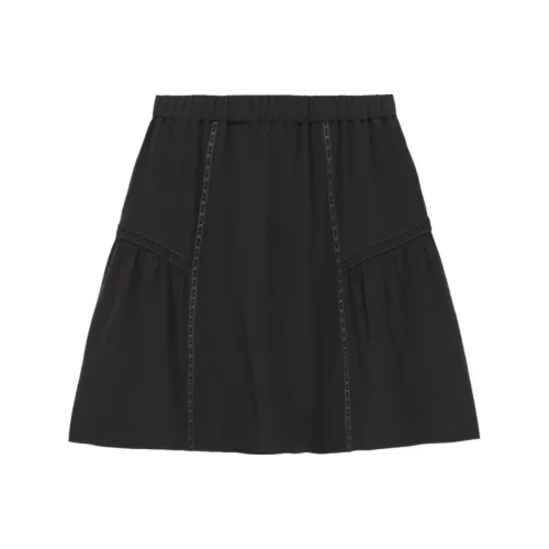 THE KOOPLES Черная Женская Повседневная Короткая Юбка