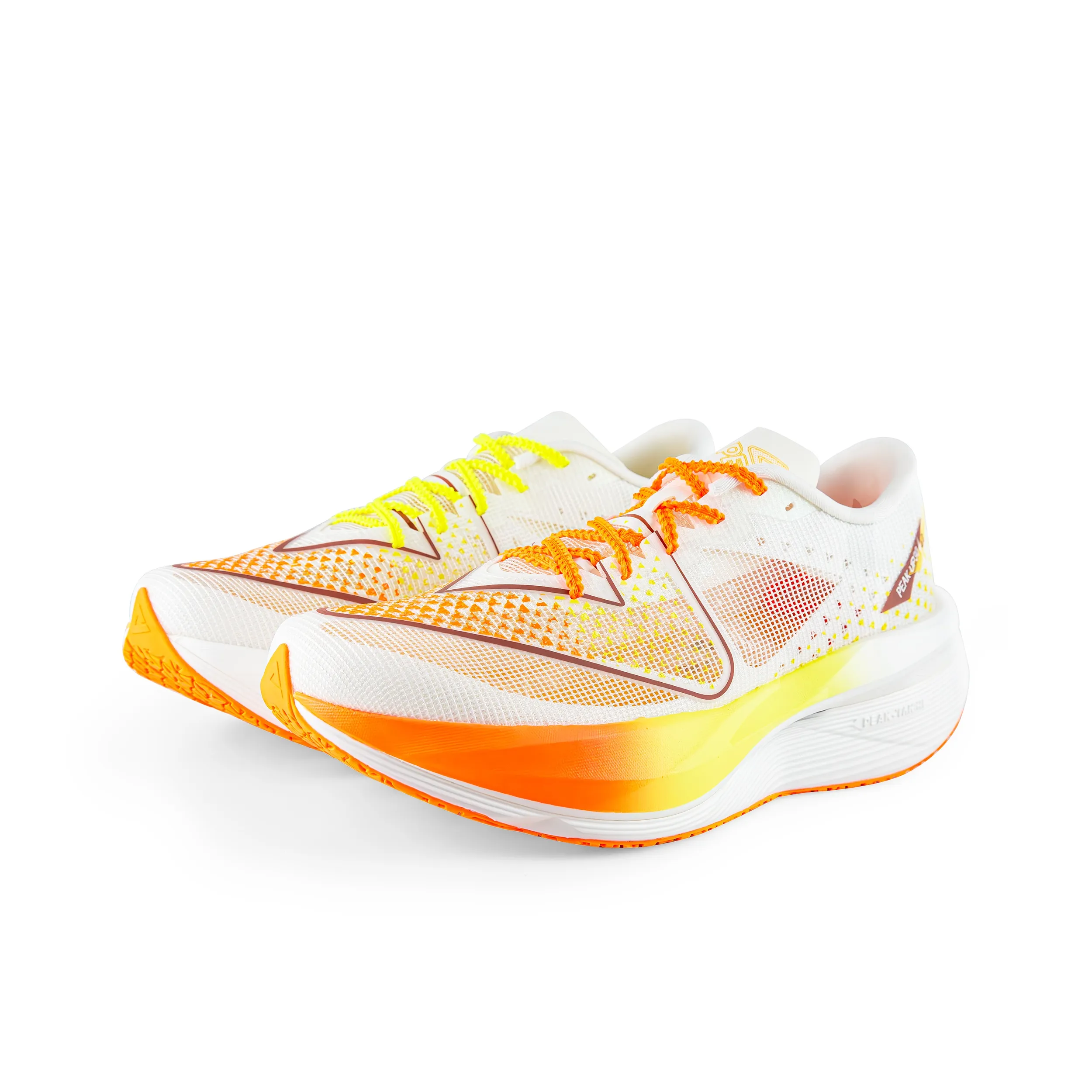 PEAK UP30 4,0 Беговые кроссовки Низкий верх Оранжевый Желтый Несовпадающие Мужской