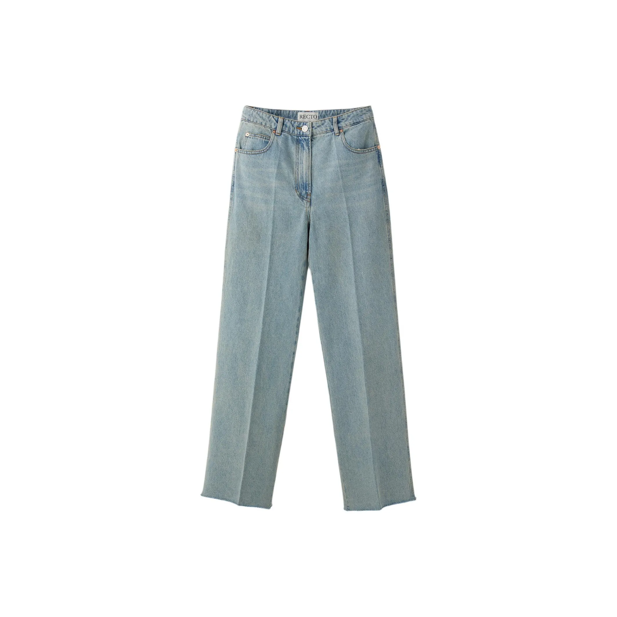 RECTO FW24 MILA HIGH WAIST DENIM PANTS Jeans Women's LIGHT BLUE/Light Blue