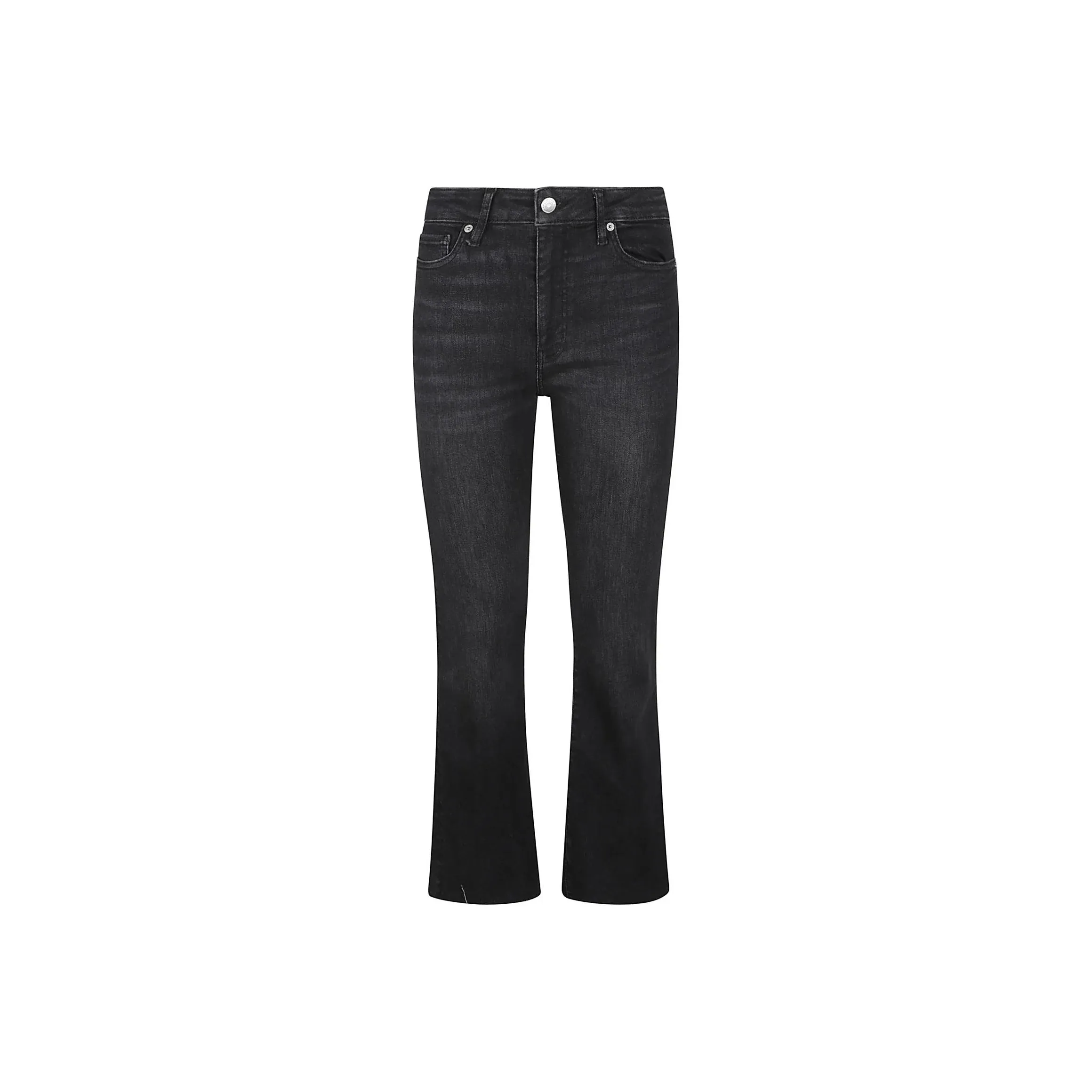 FRAME Le Crop Mini Boot Raw Fray Jeans
