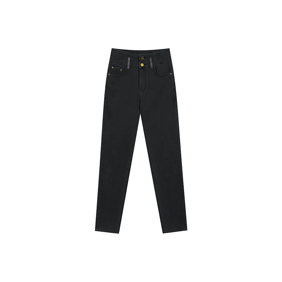 ELF SACK Black High Rise Tight Fit Skinny Jeans Women's