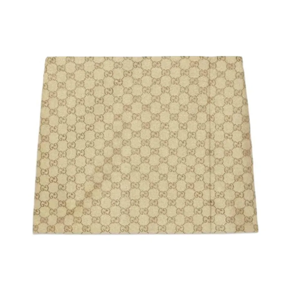 GUCCI Gg Glitter Canvas Skirt 'Gold'