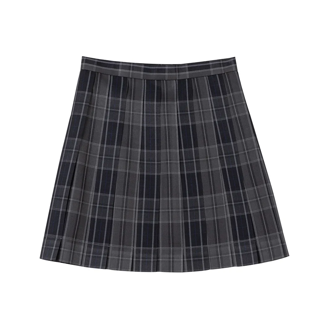 Tokyo Season Угольный Estate Клетчатая Юбка Женская Повседневная Короткая Юбка