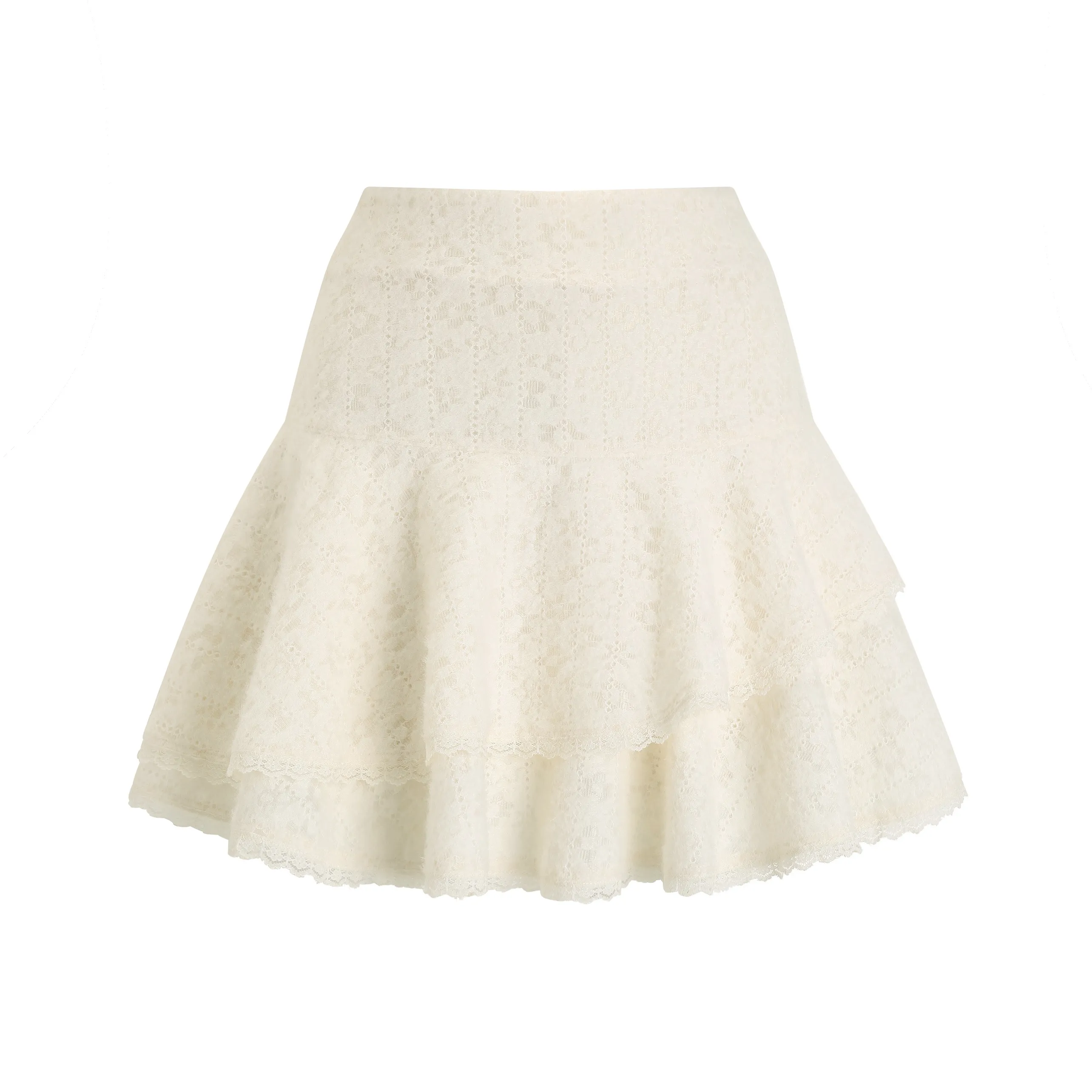 CHIWAWAMEME Повседневные короткие юбки Женские Экрю