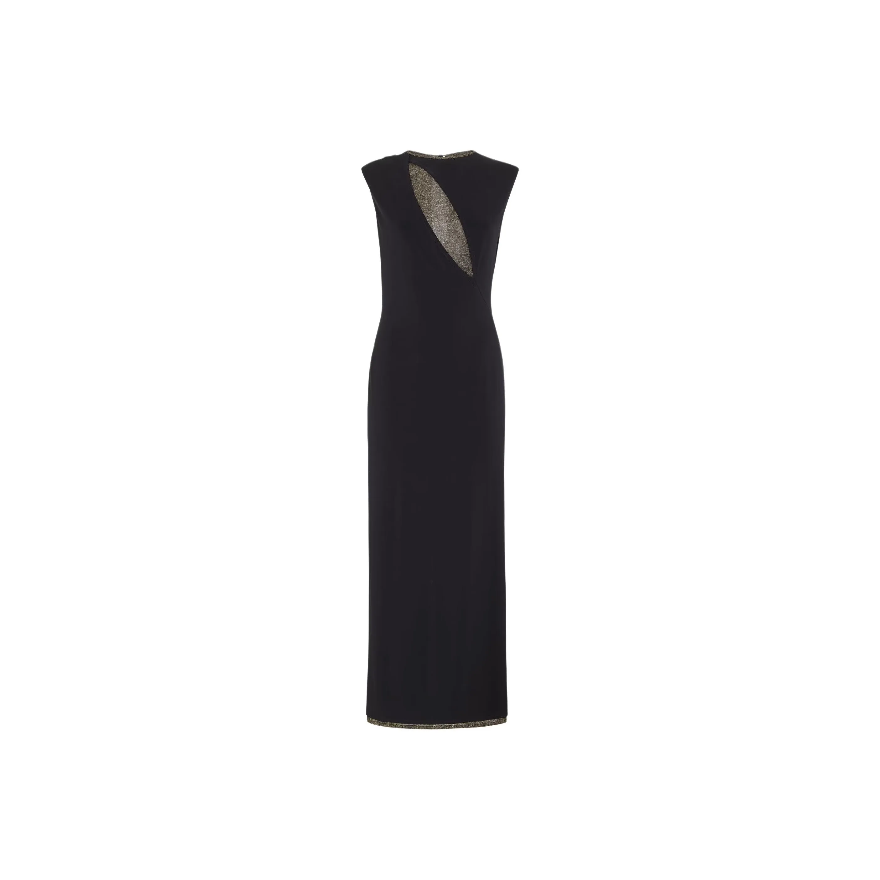 FENDI Cut Out Detailed Sleeveless Midi Dress