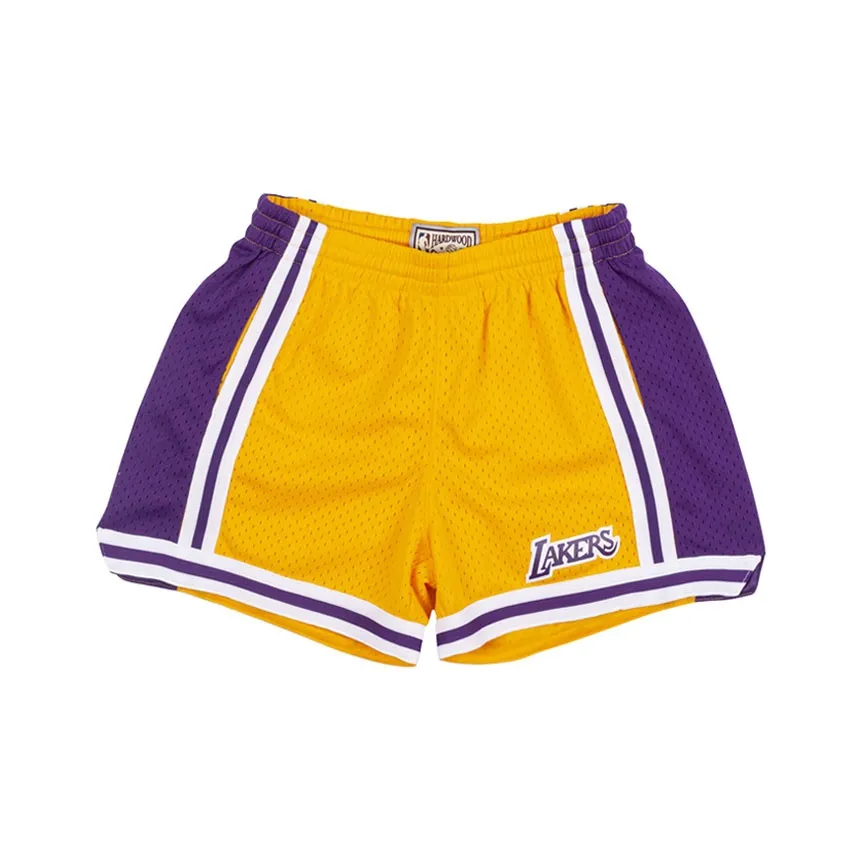 MITCHELL NESS Баскетбольные шорты Женские Светло-желтые