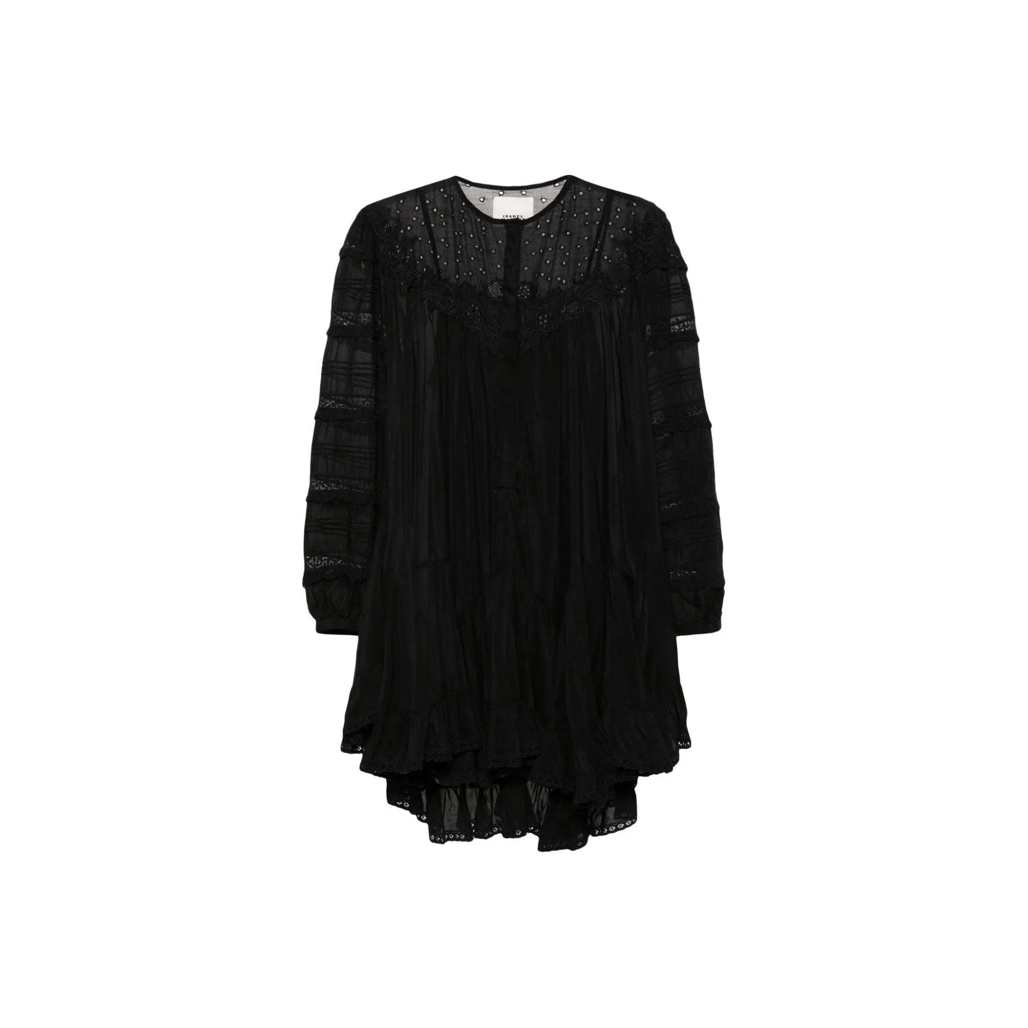 ISABEL MARANT Ruffled Hem Embellished Dress